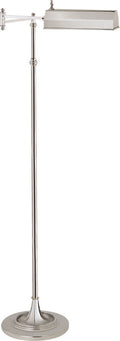 Dorchester Swing Arm Pharmacy Floor Lamp | Polished Nickel