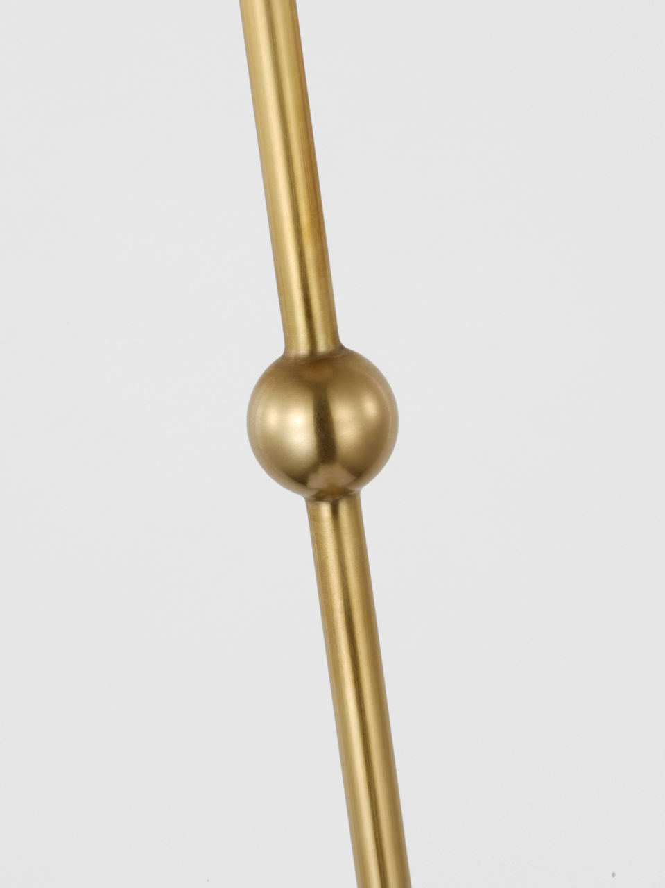 Caspian Medium Floor Lamp | Antique-Burnished Brass and Alabaster | Linen Shade