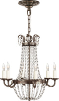 Petite Paris Flea Market Chandelier | Sheffield Silver and Seeded Glass
