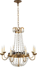 Paris Flea Market Medium Chandelier | Gilded Iron and Seeded Glass