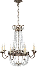 Paris Flea Market Medium Chandelier | Sheffield Silver and Seeded Glass
