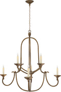 Flemish Medium Round Chandelier | Gilded Iron
