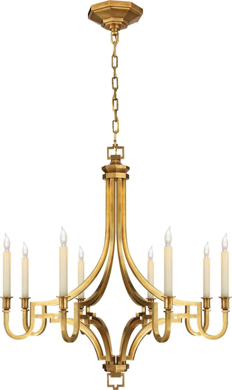 Mykonos Medium Chandelier | Antique-Burnished Brass