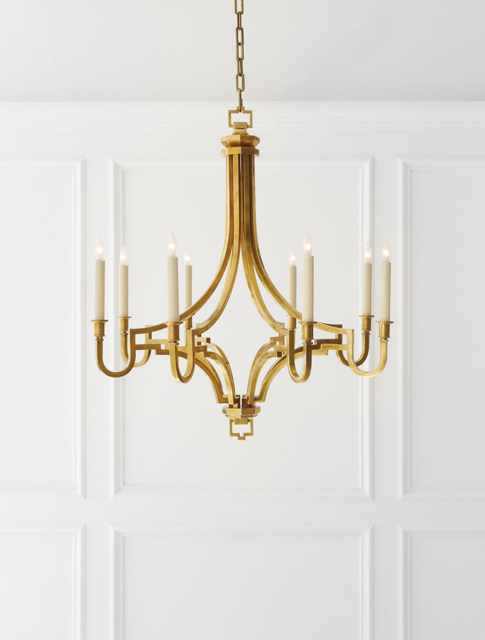 Mykonos Medium Chandelier | Antique-Burnished Brass