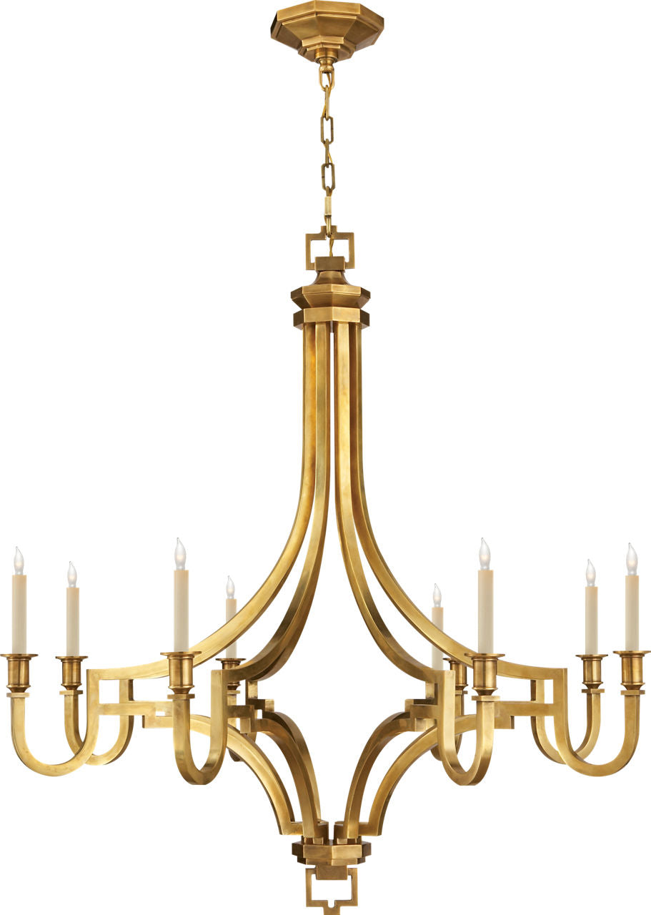 Mykonos Large Chandelier | Antique-Burnished Brass