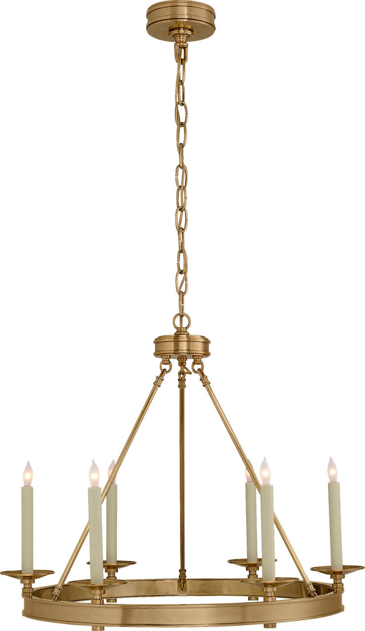 Launceton Small Ring Chandelier | Antique- Burnished Brass