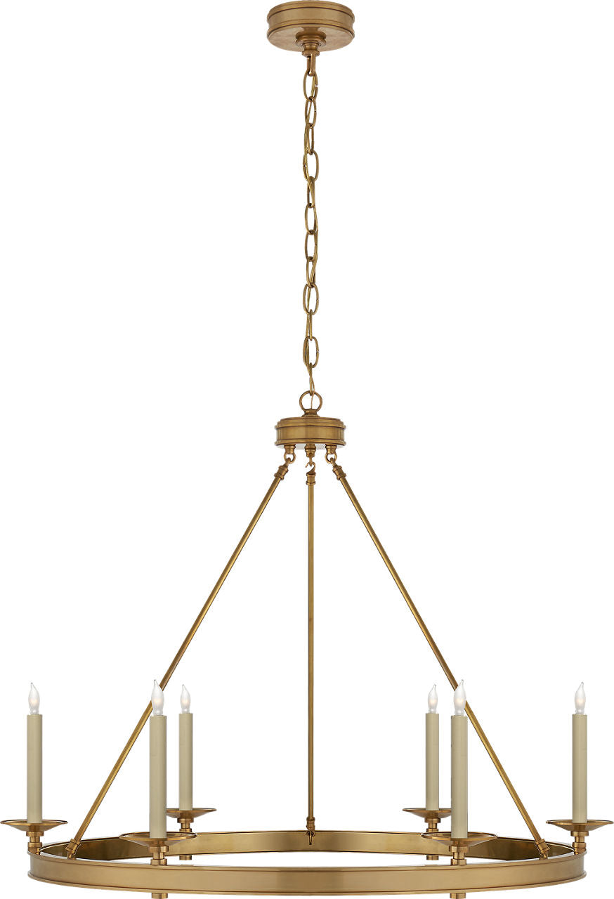 Launceton Ring Chandelier | Antique-Burnished Brass