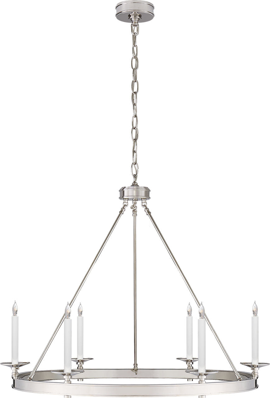 Launceton Ring Chandelier | Polished Nickel