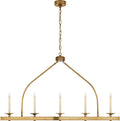 Launceton Large Linear Pendant | Antique-Burnished Brass