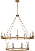 Launceton Grande Two Tiered Chandelier | Antique-Burnished Brass