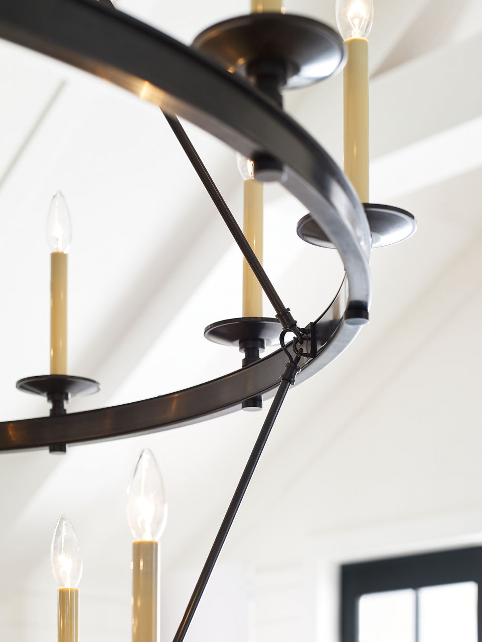 Launceton Grande Two Tiered Chandelier | Bronze