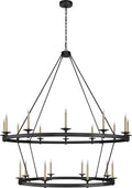 Launceton XXL Two Tiered Chandelier | Bronze
