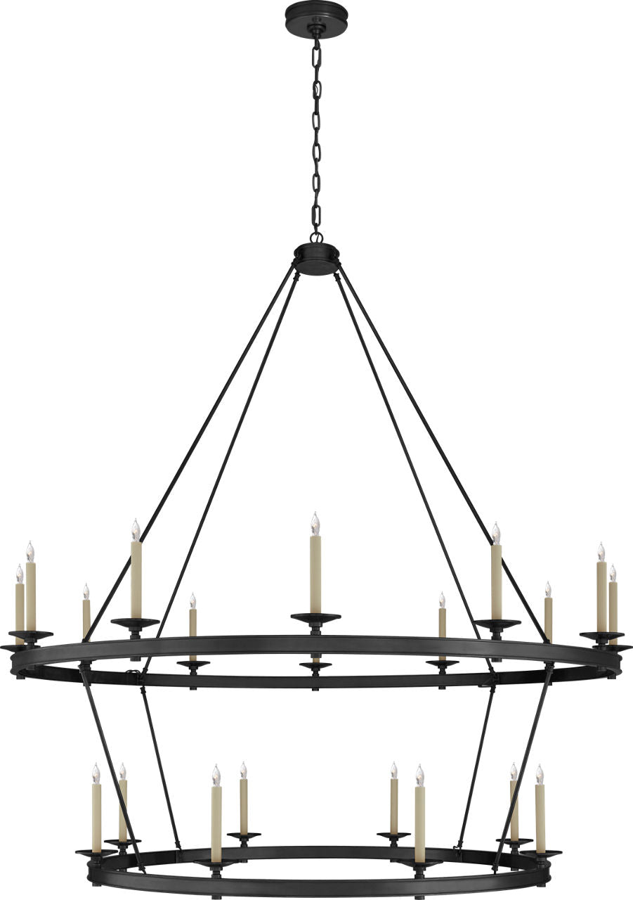 Launceton XXL Two Tiered Chandelier | Bronze