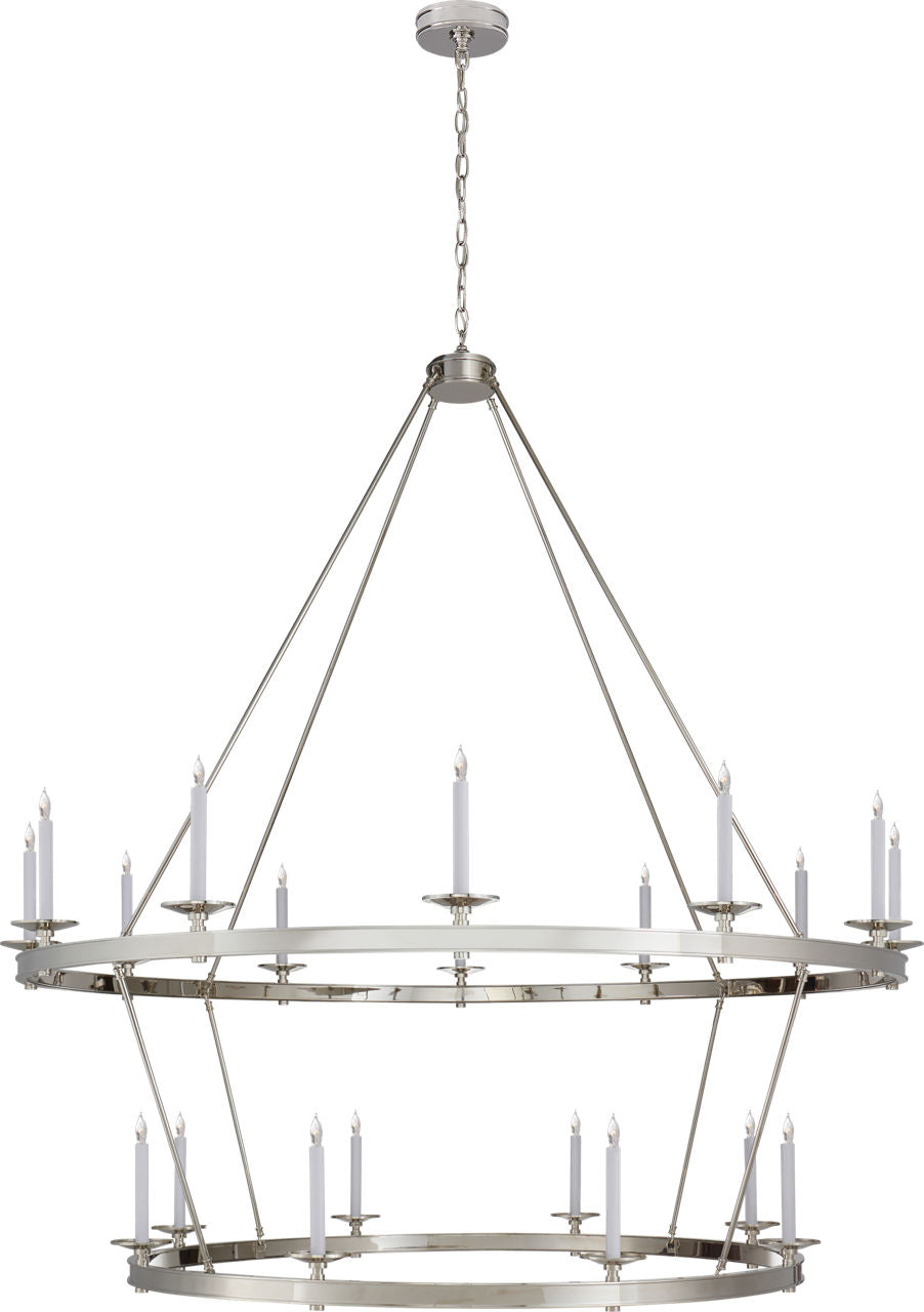 Launceton XXL Two Tiered Chandelier | Polished Nickel