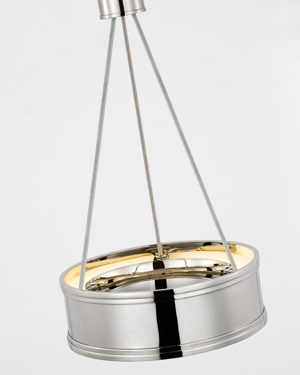 Connery 10" Ring Pendant | Polished Nickel