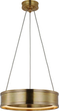 Connery 14" Ring Pendant | Antique-Burnished Brass