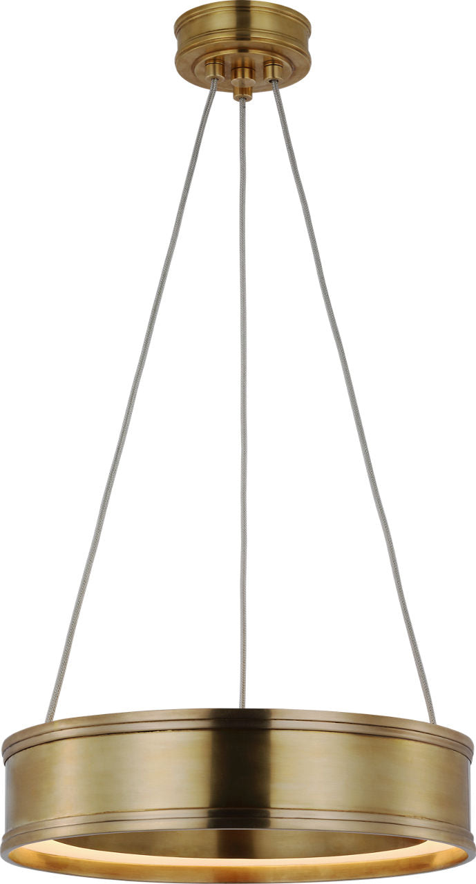 Connery 14" Ring Pendant | Antique-Burnished Brass