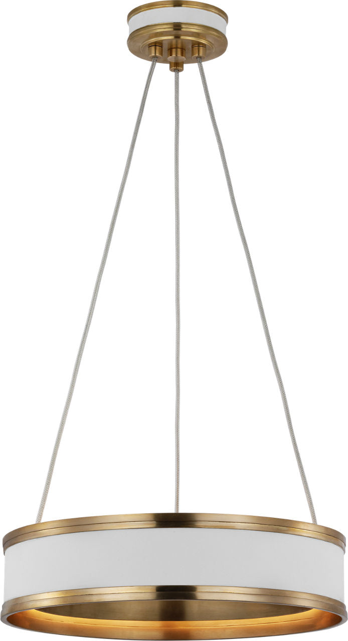 Connery 14" Ring Pendant | Matte White