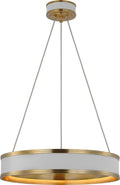 Connery 18" Ring Chandelier | Matte White