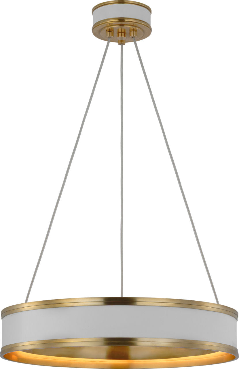 Connery 18" Ring Chandelier | Matte White