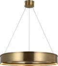 Connery 30" Ring Chandelier | Antique-Burnished Brass
