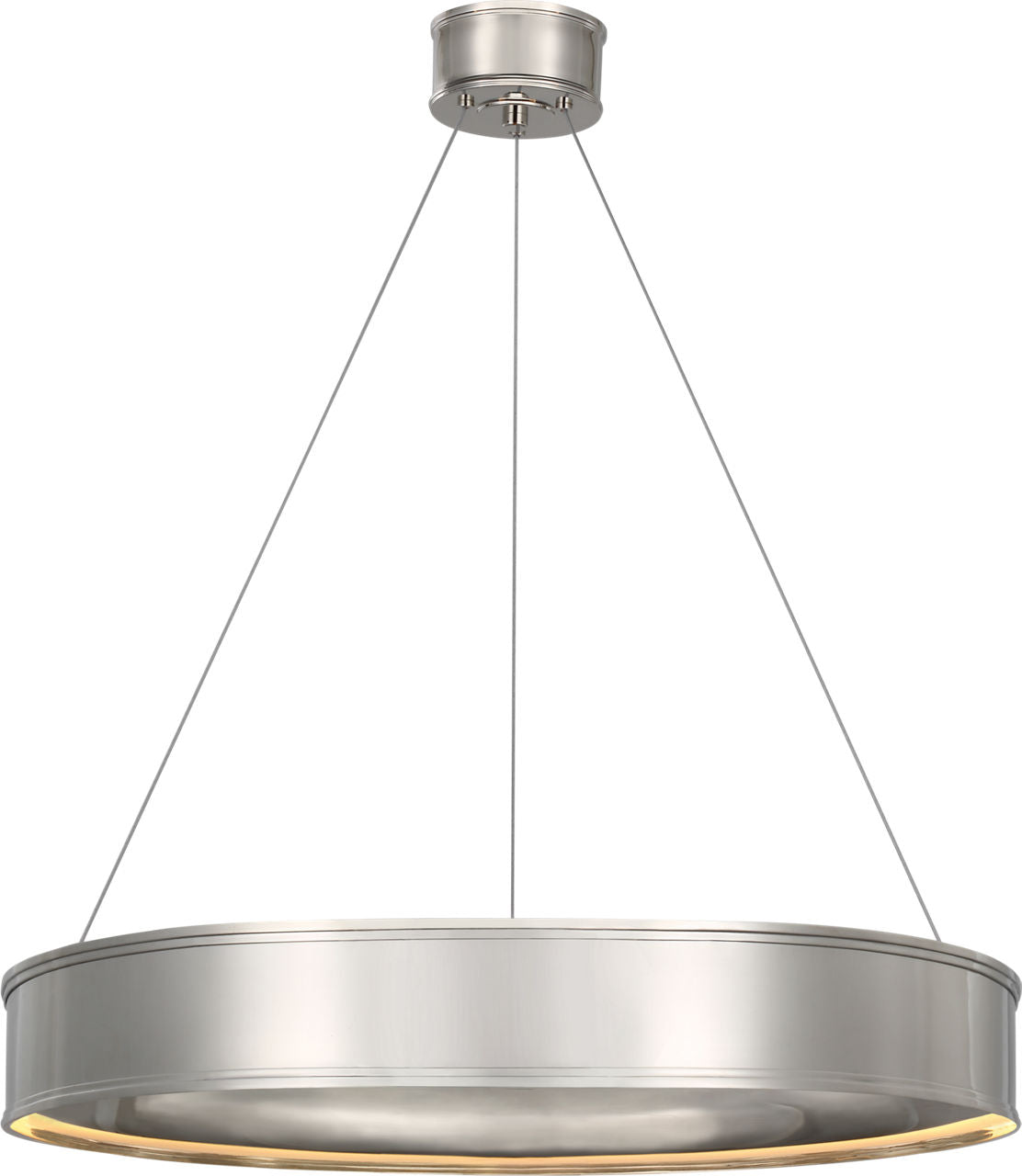 Connery 30" Ring Chandelier | Polished Nickel