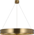 Connery 40" Ring Chandelier | Antique-Burnished Brass
