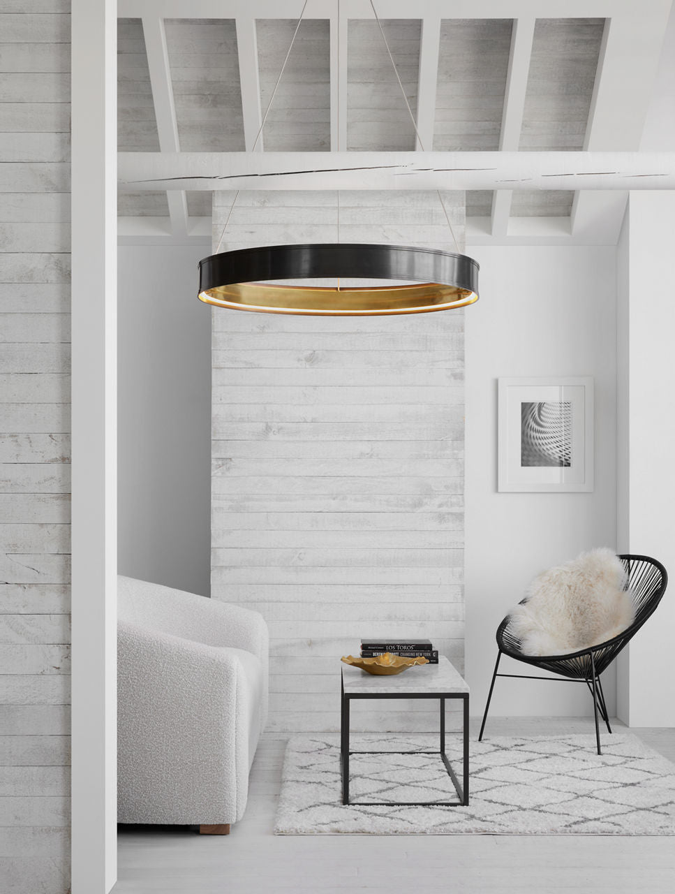 Connery 40" Ring Chandelier | Bronze