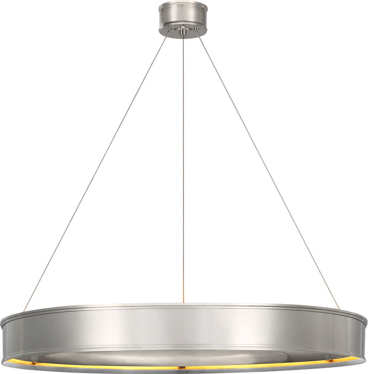 Connery 40" Ring Chandelier | Polished Nickel