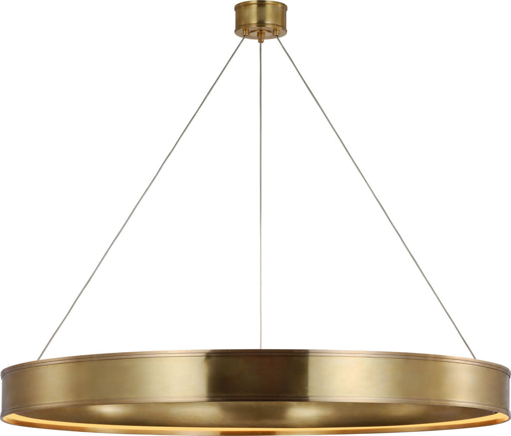 Connery 50" Ring Chandelier | Antique-Burnished Brass