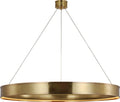 Connery 50" Ring Chandelier | Antique-Burnished Brass
