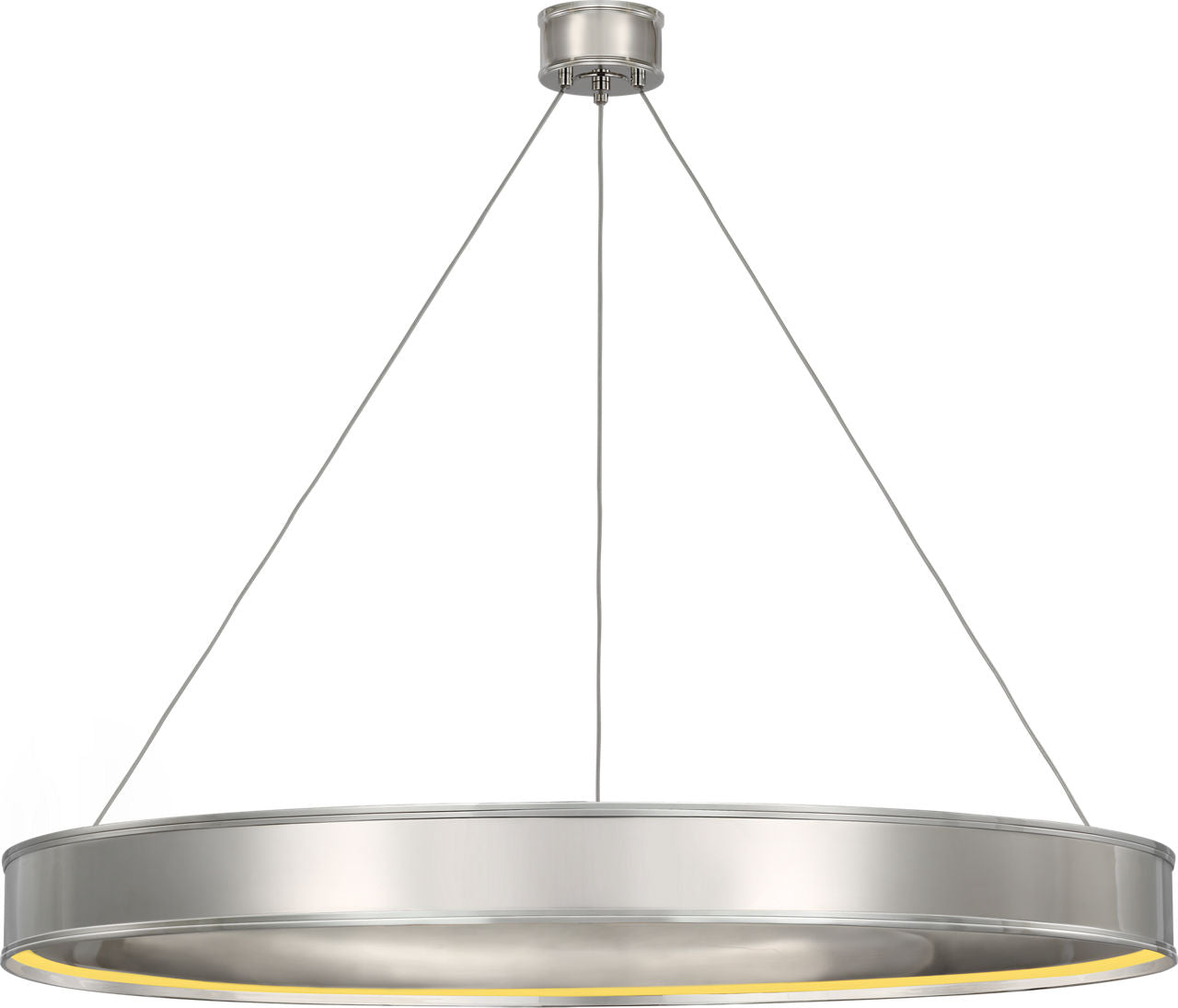 Connery 50" Ring Chandelier | Polished Nickel