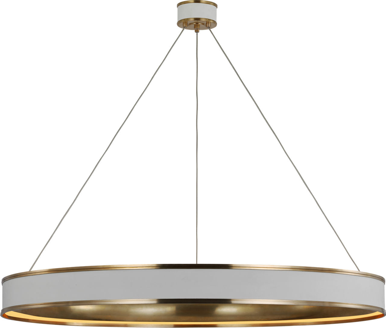 Connery 50" Ring Chandelier | Matte White