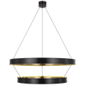 Connery 40" Two-Tier Ring Chandelier | Bronze
