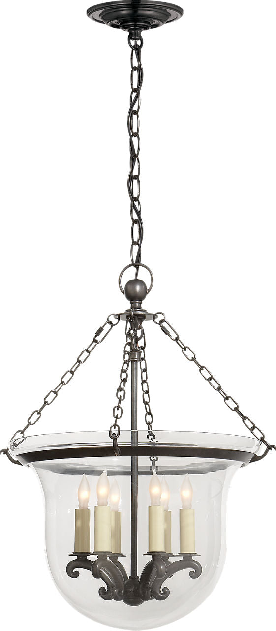 Country Medium Bell Jar Lantern | Bronze