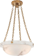 Fluted Band Medium Chandelier | Alabaster
