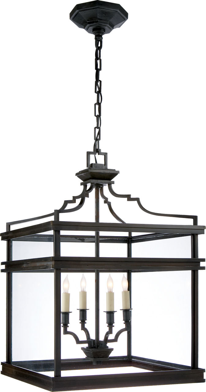 Mykonos Medium Lantern | Aged Iron