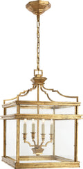 Mykonos Medium Lantern | Gilded Iron
