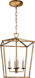 Darlana Small Lantern | Gilded Iron