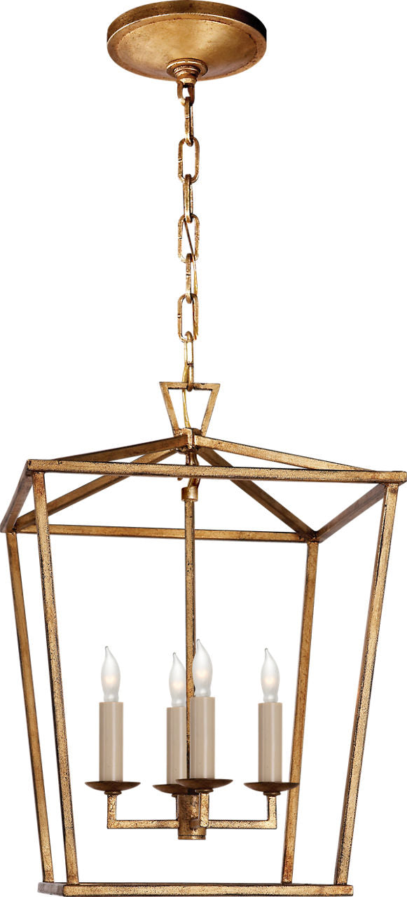 Darlana Small Lantern | Gilded Iron