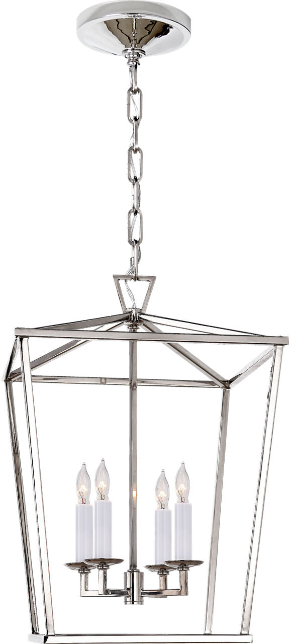 Darlana Small Lantern | Polished Nickel