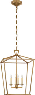 Darlana Medium Lantern | Antique- Burnished Brass