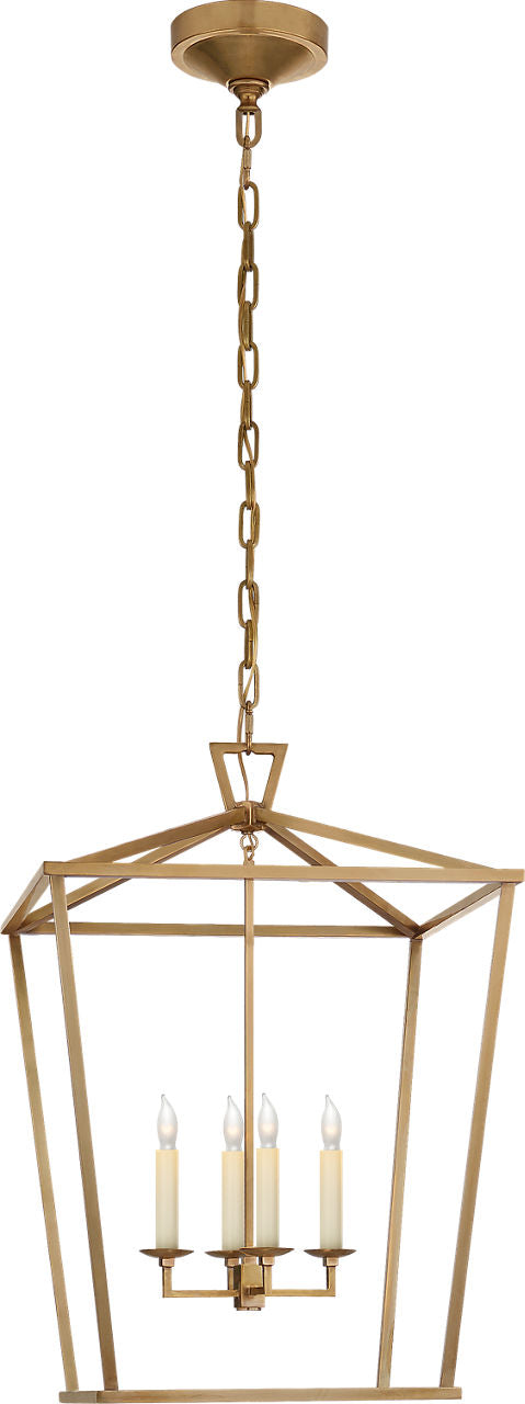 Darlana Medium Lantern | Antique- Burnished Brass