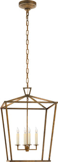 Darlana Medium Lantern | Gilded Iron
