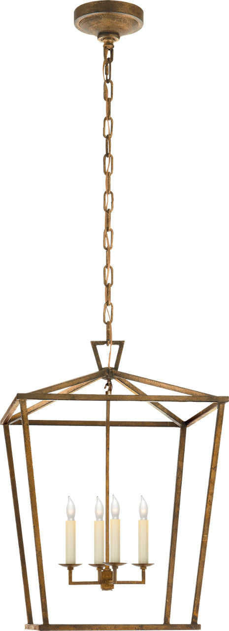 Darlana Medium Lantern | Gilded Iron