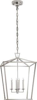 Darlana Medium Lantern | Polished Nickel