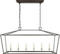 Darlana Large Linear Lantern | Aged Iron