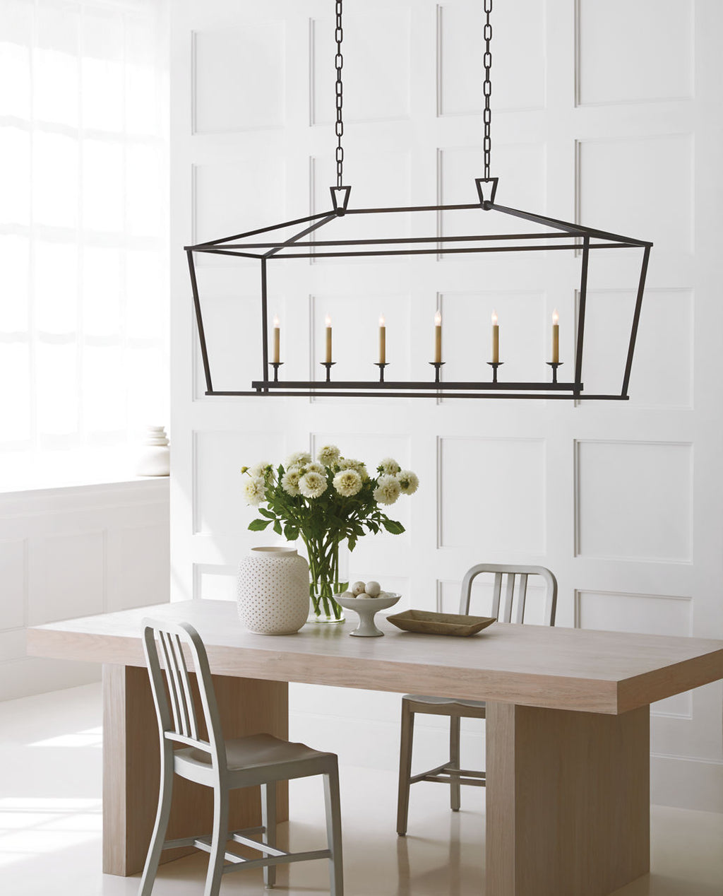 Darlana Large Linear Lantern | Aged Iron