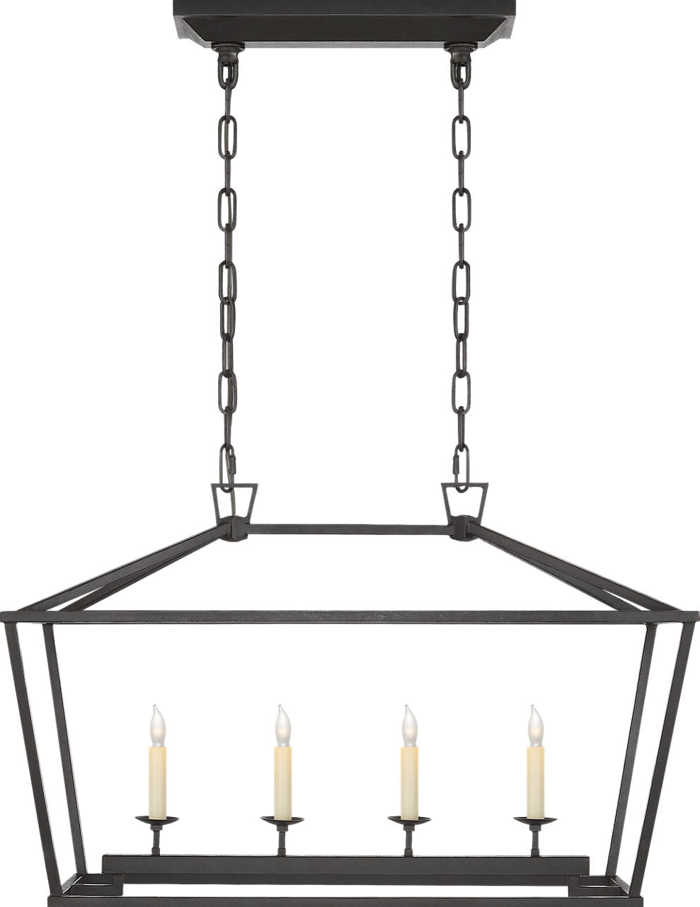 Darlana Small Linear Lantern | Aged Iron