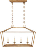 Darlana Small Linear Lantern | Gilded Iron